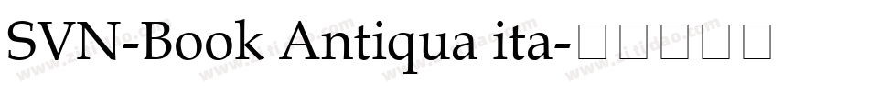 SVN-Book Antiqua ita字体转换